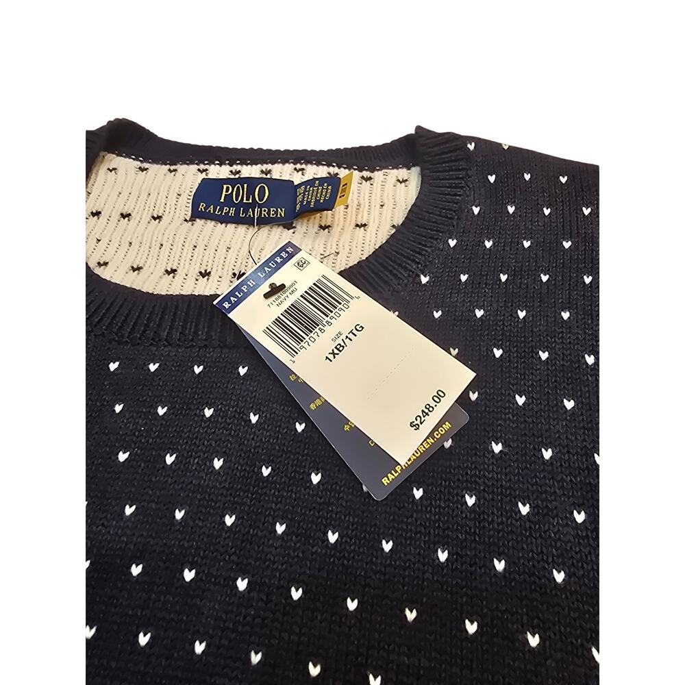 Polo Ralph Lauren 1XB Alpine Skier Sweater Winter Chalet Lodge Ski Knit white - Picture 4 of 10
